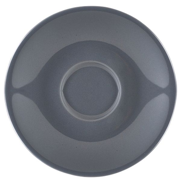 Picture of Genware Porcelain Grey Saucer 12cm/4.75"