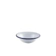Picture of Enamel Bowl White with Blue Rim 16cm/6.25"