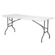 Picture of Centre Folding, Trestle/Banquet Table, 6 feet White HDPE