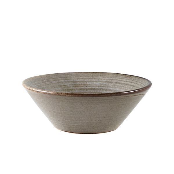 Picture of Terra Porcelain Grey Conical Bowl 14cm