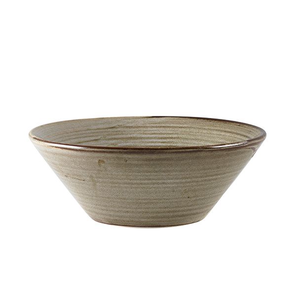 Picture of Terra Porcelain Grey Conical Bowl 16cm