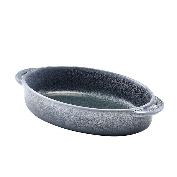 Picture of Forge Graphite StoneW Oval Dish 17.5x11.5x4cm