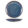 Picture of Terra Porc Aqua Blue Deep Coupe Plate 28cm