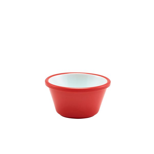 Picture of Two Tone Melam Ramekin Red & White 59ml/2oz