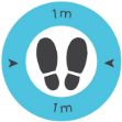 Picture of Safe Distance 1 Metre Floor Graphic (10pck)