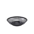 Picture of GenWare Round Fast Food Basket Black 20cm