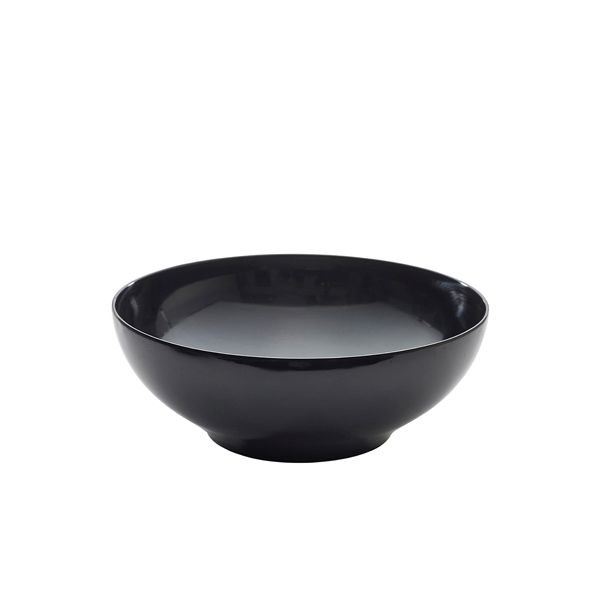 Picture of Black Melamine Round Buffet Bowl 35.5cm