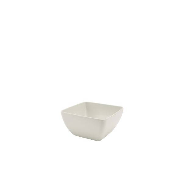 Picture of White Melamine Curved Square Bowl 12.5cm