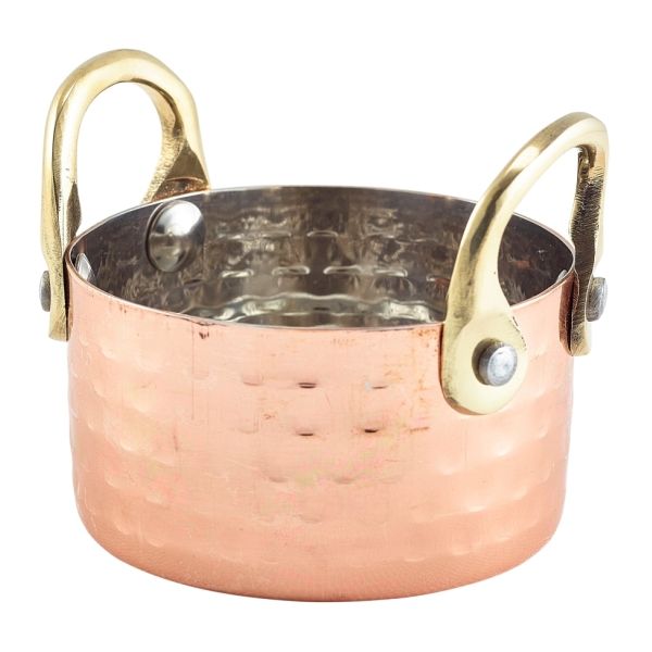 Picture of Mini Hammered Copper Casserole Dish 7.5 x 4cm