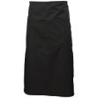 Picture of Black Waist Apron W/ Split Pocket 70cm Long