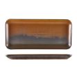 Picture of Terra Porc Rustic Copper Rect Platter 36cm