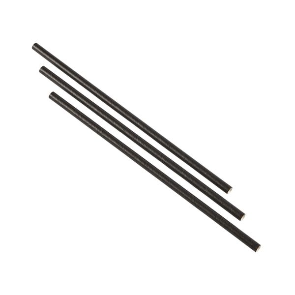 Picture of Paper Straws Black 14cm (500pcs)