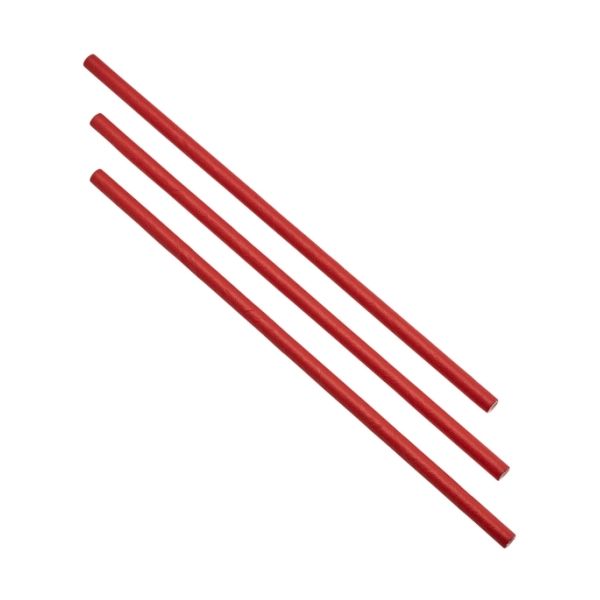 Picture of Paper Straws Red 20cm 500pk