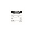 Picture of 50mm Sunday Removable Day Label (Pack of 500)