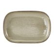 Picture of Terra Porc Grey Rectangular Plate 24 x 16.5cm