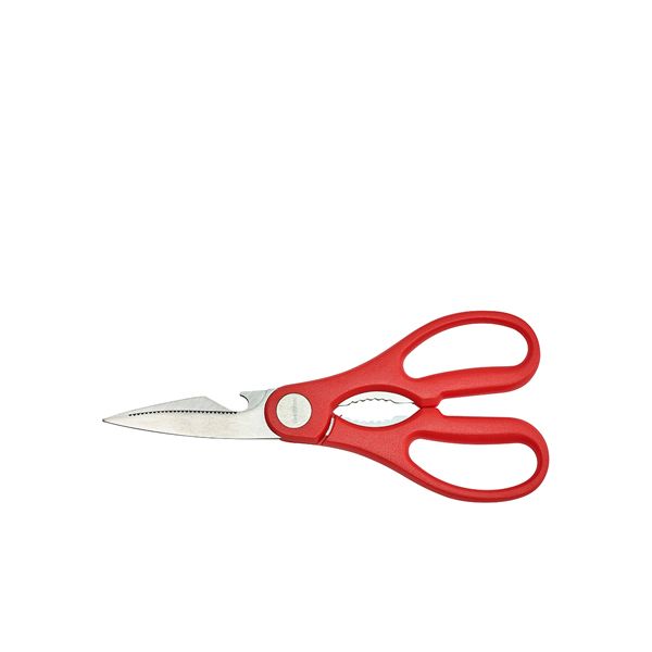 Picture of Stainless Steel Kitchen Scissors 8" Red