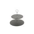 Picture of Genware Slate 2-Tier Cake Stand 20/25cm