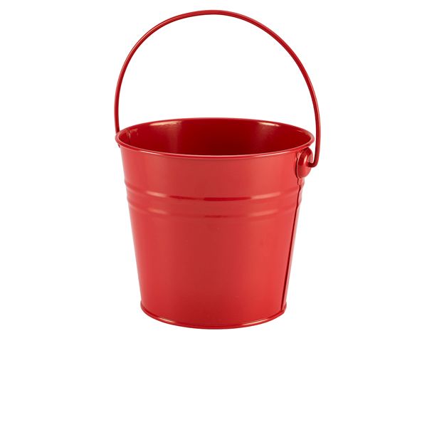 Picture of Stainless Steel Serving Bucket 16cm Dia Red
