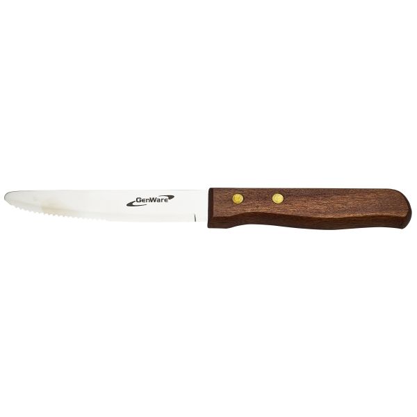 Picture of Steak Knife Jumbo Wooden Handle, pack of 12.