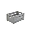 Picture of Genware Grey Wooden Crate 22.8 x 16.5 x 11cm
