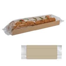 Picture of Kraft Baguette Display Packaging, with clear front 1000pk Clearance