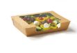 Picture of Large Kraft Food Box With Window 19x14x4cm  360/case