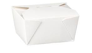 Picture of White Large Food Box, leakproof, greaseproof, 152x120x65mm 330pk