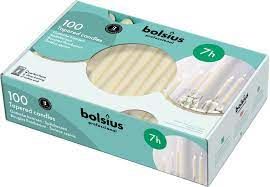 Picture of Bolsius 10" Tapered Ivory Candle 100PK