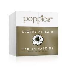 Picture of Poppies White Airlaid napkins, Tablin 8 fold, 500 pk