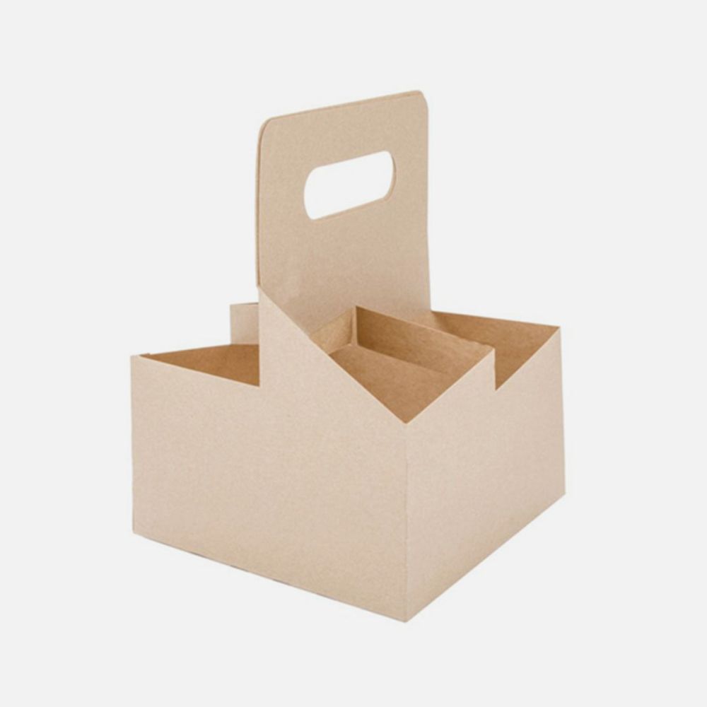 Picture of 4 Cup Carrier tray Brown 200pk