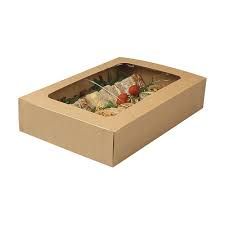 Picture of XCELT443008KRF2 KRAFT PLATTER BOX with Lid Medium size 44x30x8cm (25)