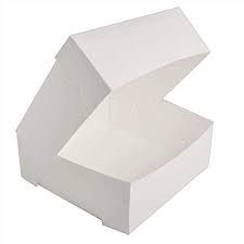 Picture of White Folding Cake Box, 12x12x4", no window,  100pk Last box