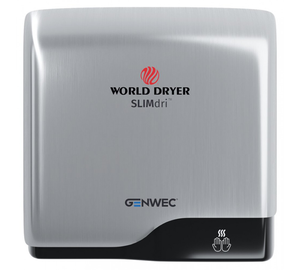 Picture of Slim Dry Hand Dryer Genwec Brushed Steel