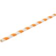 Picture of Paper Orange/White Stripe Straw 8" (20cm)
