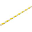 Picture of Paper Yellow/White Stripe Straw 8" (20cm)