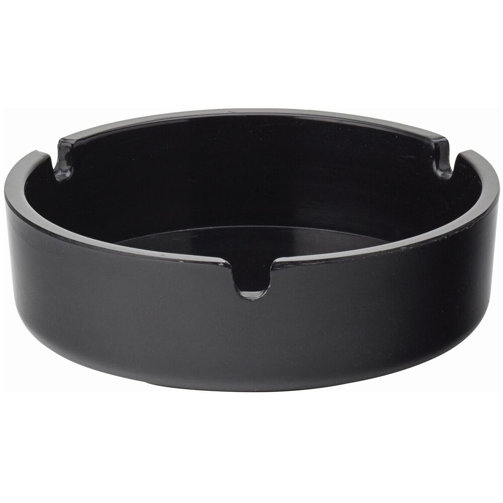 Picture of Black Melamine Ashtray 4" (10cm)