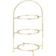Picture of Gold 3 Tier Plate Stand 16.5" (42cm)
