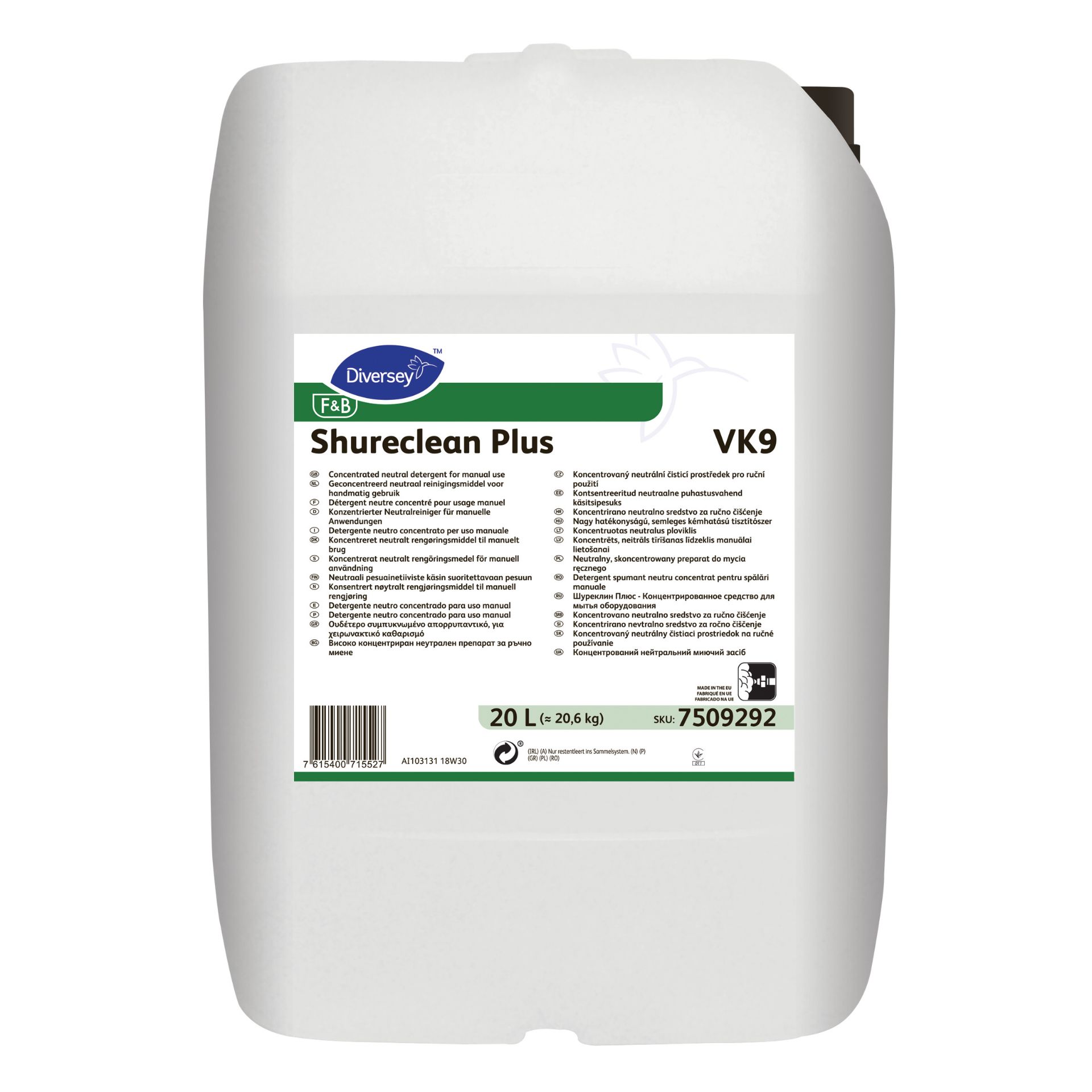 Picture of * DI Shureclean Plus VK9 (20 Litre)