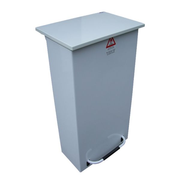 Picture of Fire Retardant Pedal Bin (Large) 90L White