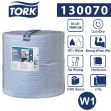 Picture of Tork Industrial Heavy-Duty Wiping Paper Blue W1, High Absorbency, 1 x 750 sheets, 130080