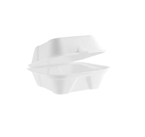 Picture of Leafware Sugarcane / Bagasse 6"Burger Box 400/case 