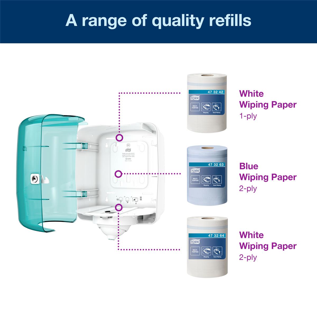 Picture of Tork Reflex™ Single Sheet Centrefeed Dispenser
