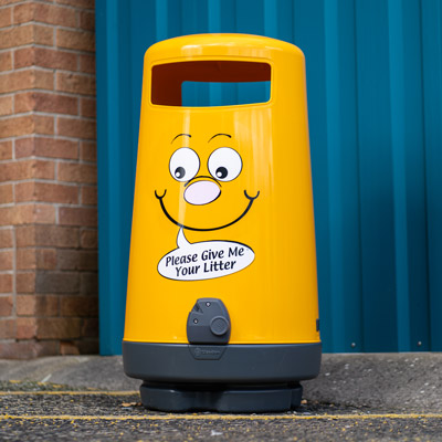 Picture of Topsy 2000™ Litter Bin with Billy Bin-it™ Symbol