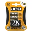 Picture of CARD OF 4 JCB LR6 AA SUPER ALKALINE BATTERIES