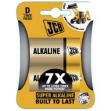 Picture of JCB LR20 D SUPER ALKALINE BATTERIES 2 PK