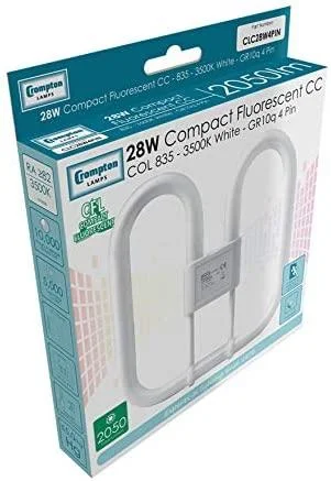 Picture of CROMPTON 28W 4PIN 2D WARM WHITE 10,000HR discontinued