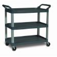 Picture of Rubbermaid X-Tra Utility Trolley Cart Open Black