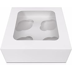 Picture of 4 Cupcake box with insert and divider glued 100pk