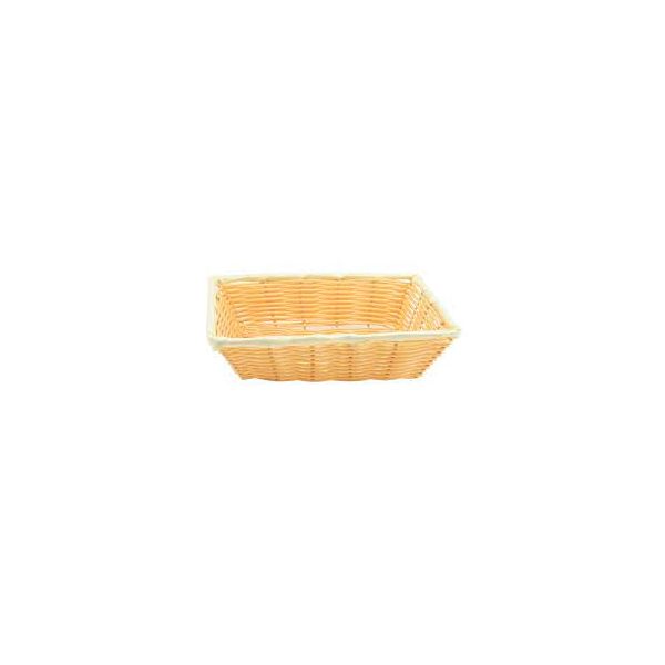 Picture of Rectangular Polywicker Basket Cream 16x11x3"