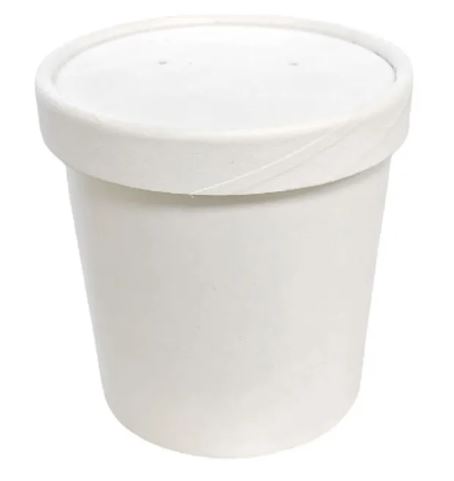 Picture of 26oz White Combo  Soup Container & Lid 250pk